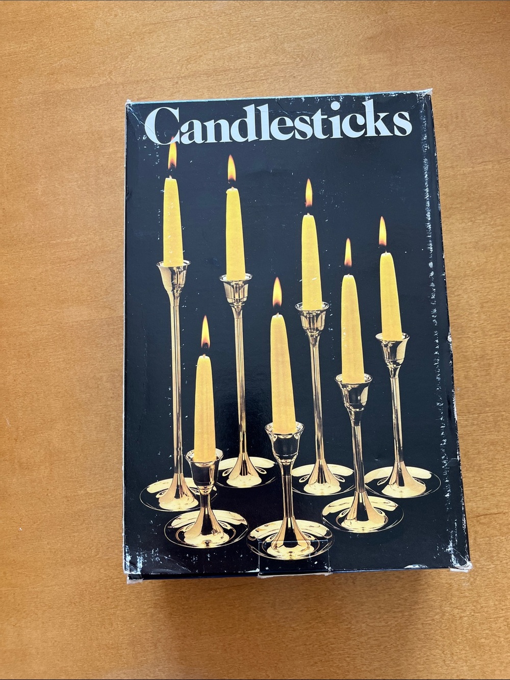 Vintage Brass 7 Piece Graduated Candlesticks Set 3-9 Inch Leonard Silver/Towle